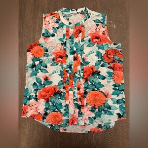 NWOT CALVIN KLEIN FLORAL TOP - Size Medium SKU:369
